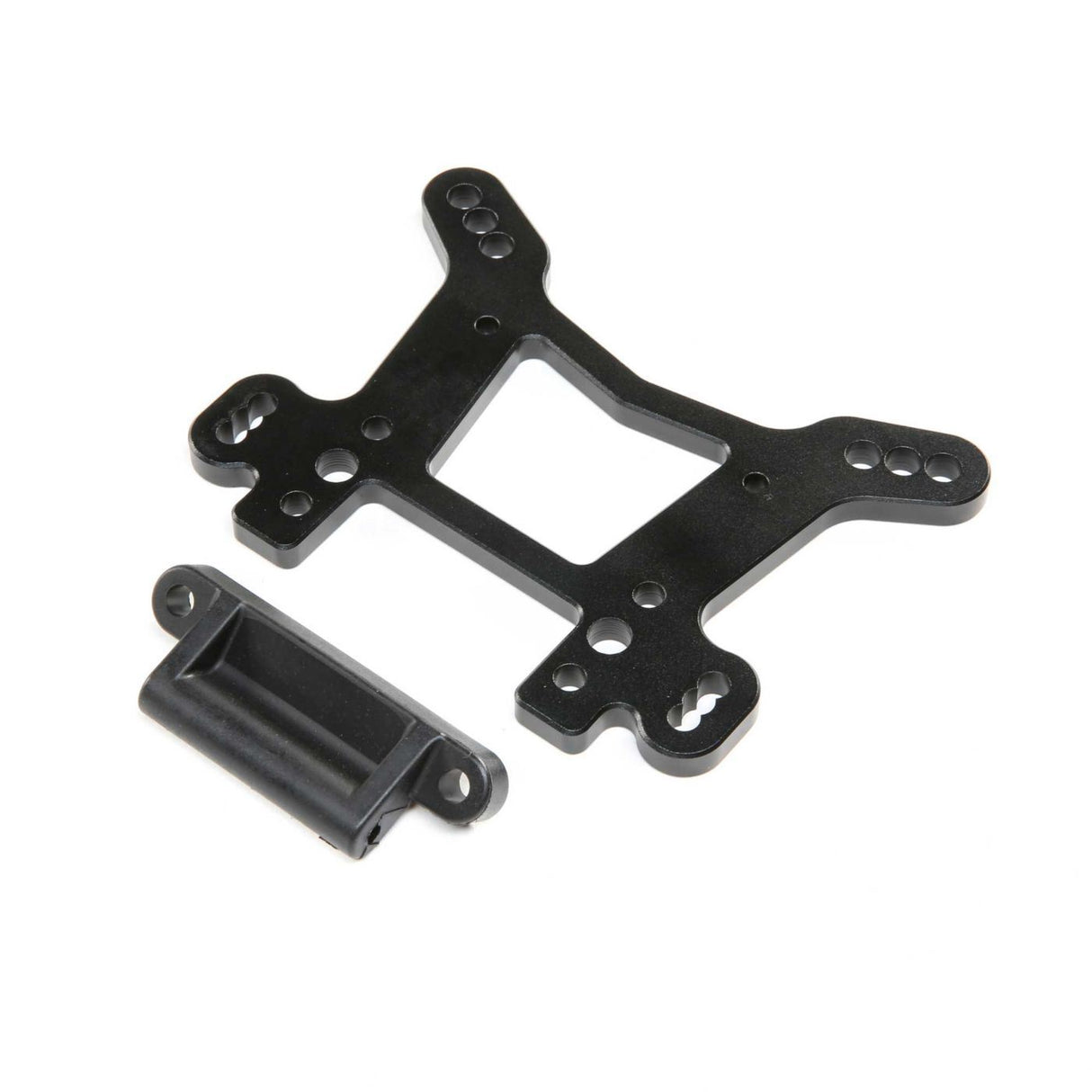 Losi Shock Tower, Front, Black, AL: DBXL-E 2.0