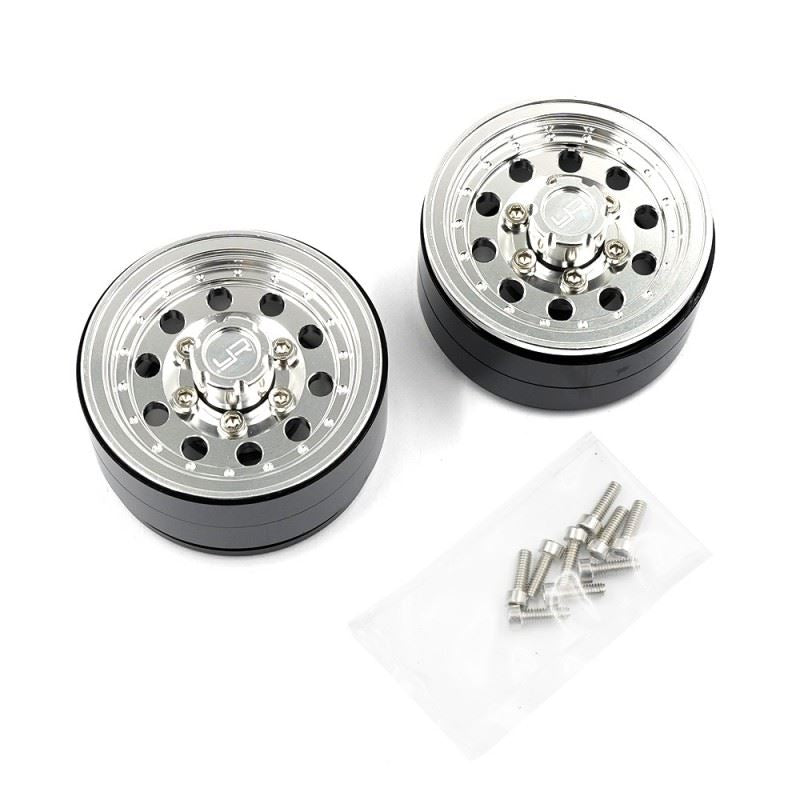 Yeah Racing 1.55 Aluminum Cnc 10 Spoke Beadlock Rims 2Pcs