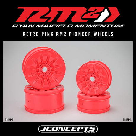 Rm2 Pioneer 1:8Th Truck Wheel 4.0In - Pink 4Pc