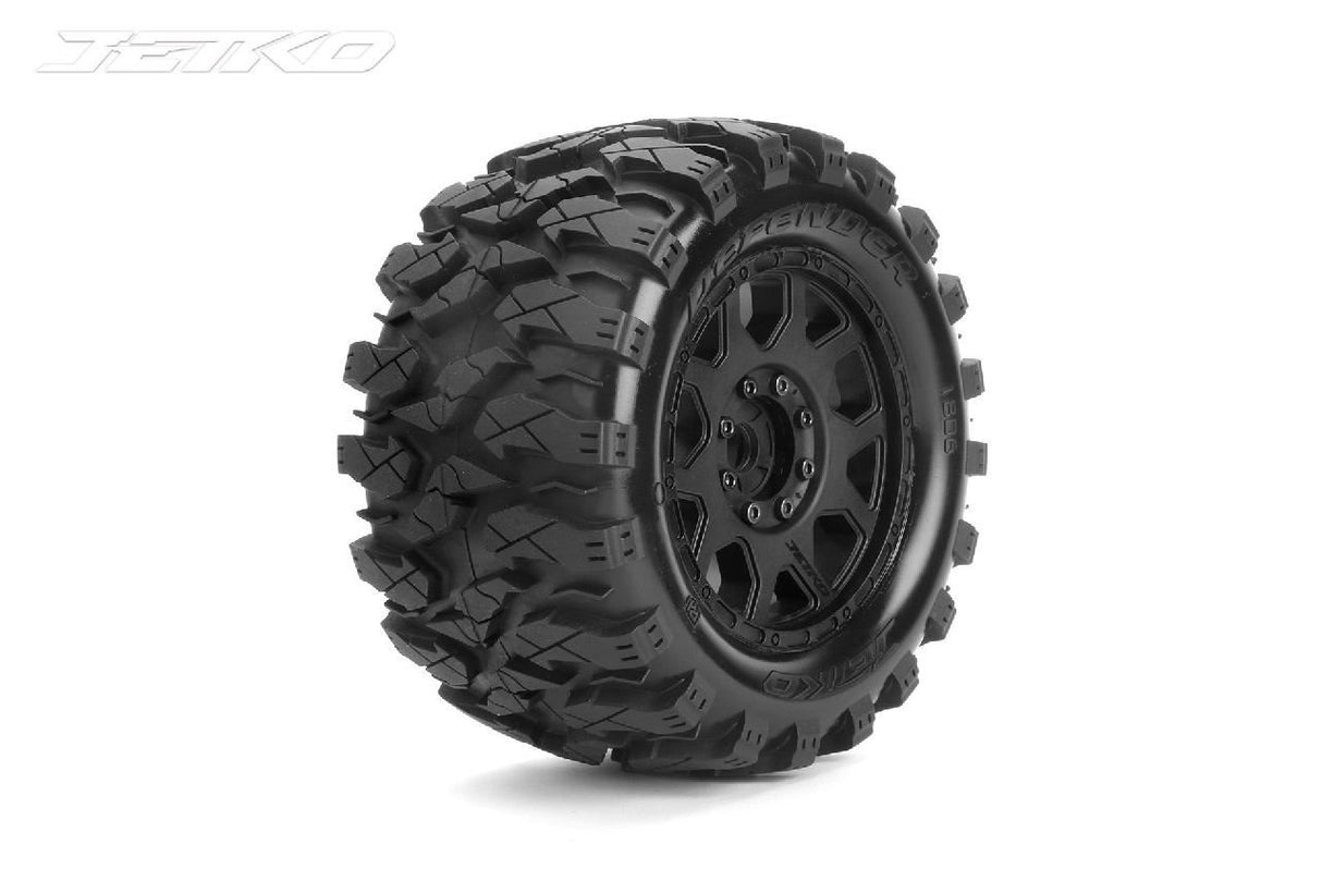 Jetko Ex Tyre Mt Defender Belted 3.8In 17Mm-12Mm Black Wheel
