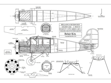 BAIR Bellanca Skyrocket - 42in electric scale kit