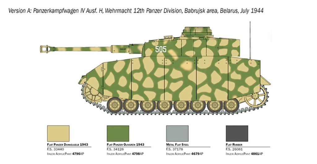 Italeri Pz. Kpfw. IV Ausf. H
