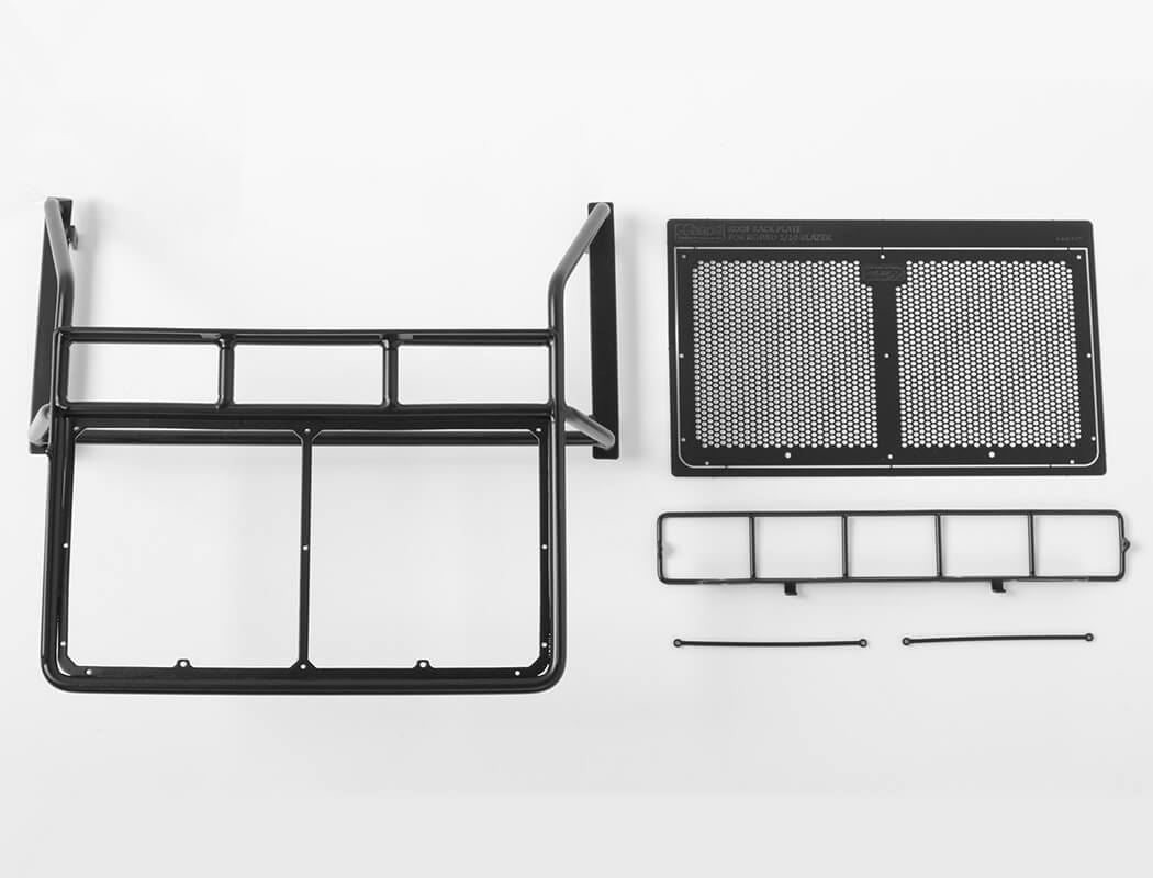 RC4WD ROOF RACK, ROLLBAR, LIGHT BAR COMBO FOR RC4WD CHEVY BLAZER BODY (BLACK)
