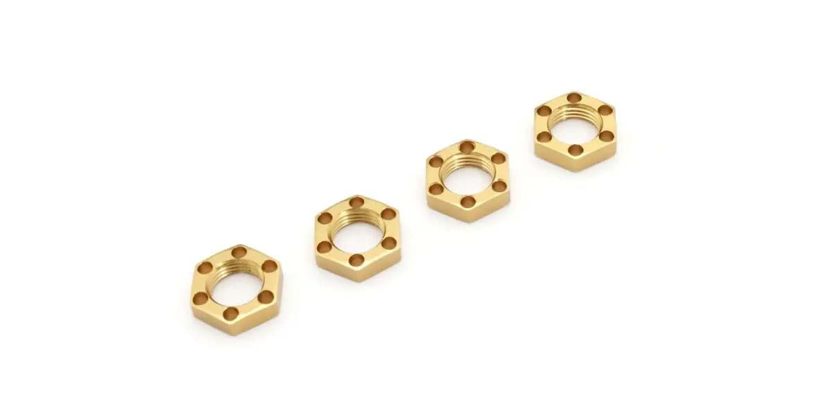 Lw Wheel Nuts (4) Kyosho Ep Fantom 4Wd Ext - Gold