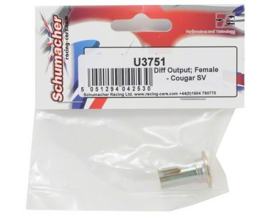Schumacher Diff Output; Female - Cougar SV