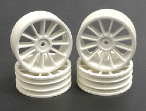 Schumacher SST 12 Spoke Touring Car Wheels - 20mm Wide - White - Set Of 4