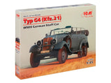 Icm Typ G4 (Kfz.21), Wwii German Staff Car