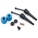 Yeah Racing Steel CVD w/ Aluminum Hex for Tamiya SW-01 Blue