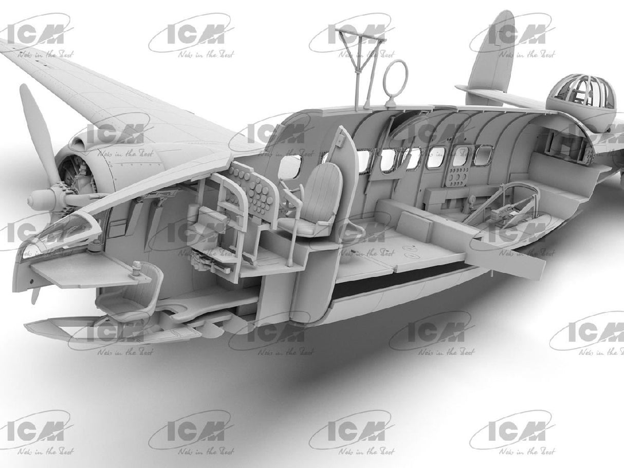 Icm Lockheed Hudson Mk. Iii Wwii British Reconnaissance Bomber
