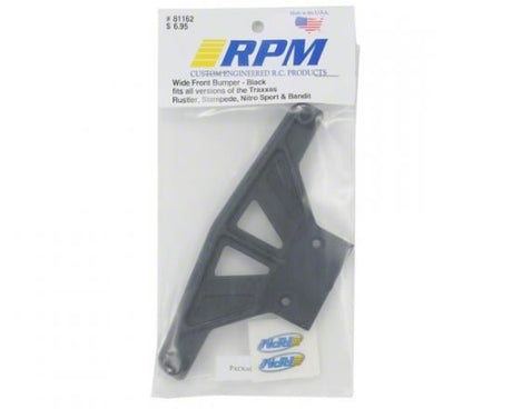 RPM Wide Front Bumper For Traxxas Rust/Stampede - Black