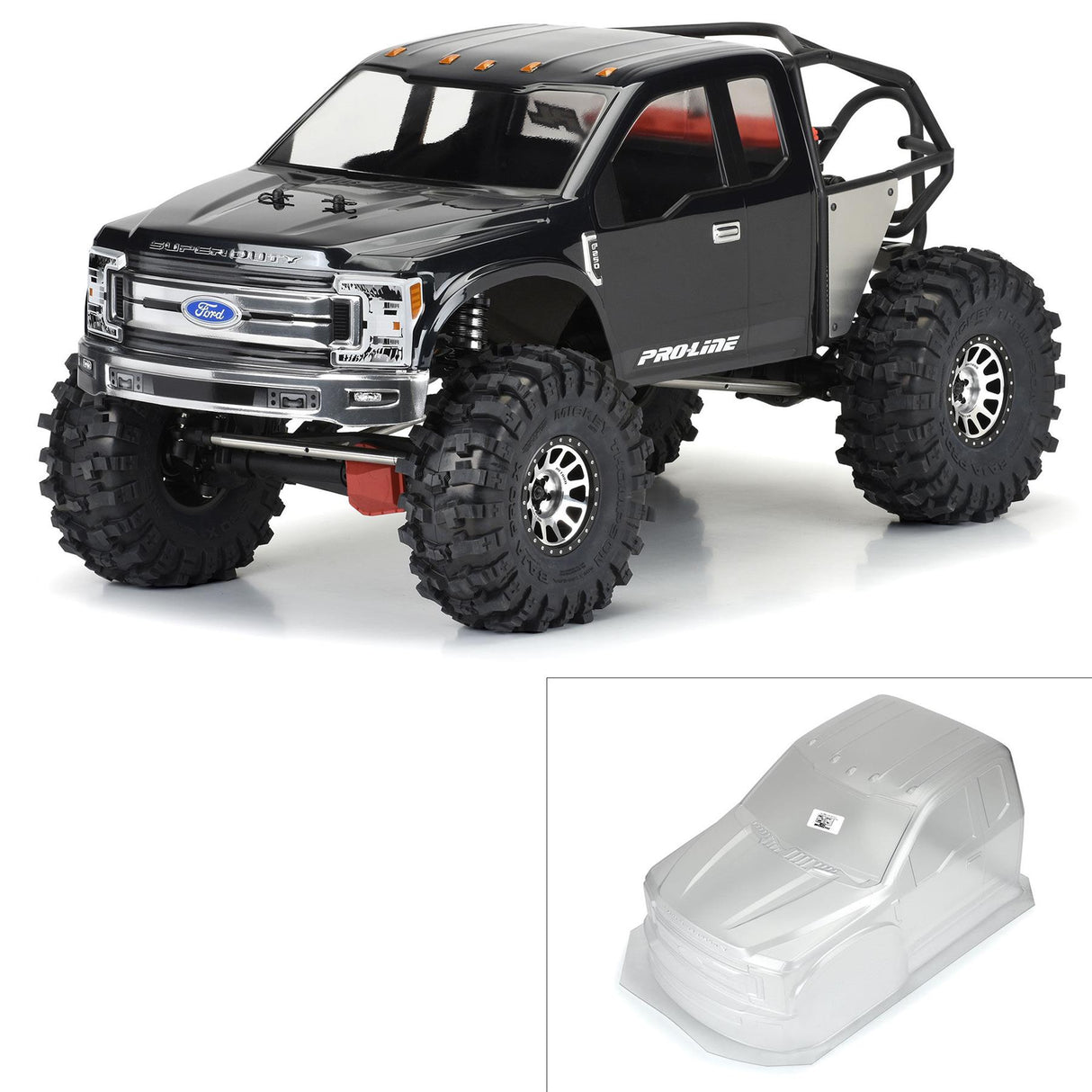 Proline 1/6 2017 Ford F-250 Super Duty Cab-Only Clear Body: Scx6