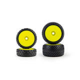 Pro-Line 1/24 Wedge Front And Prism Rear Carpet Tires Mounted 7Mm, Ye