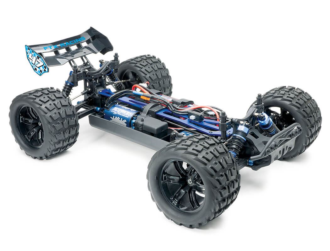 Ftx Khaos 1/10 Brushless 4Wd Truggy Rtr With 3S Lipo And Charger - Blue