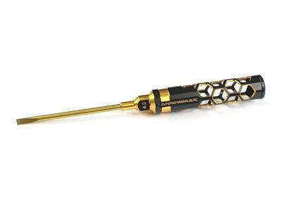 Arrowmax Flat Head Screwdriver 4.0 x 100mm Black Golden