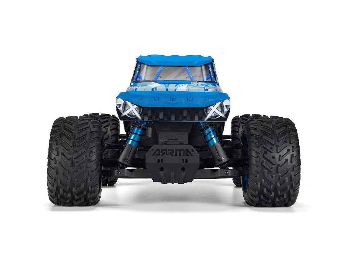 Arrma 1/8 Quake 4S Dsc 4X4 Rtr Monster Truck, White/Blue