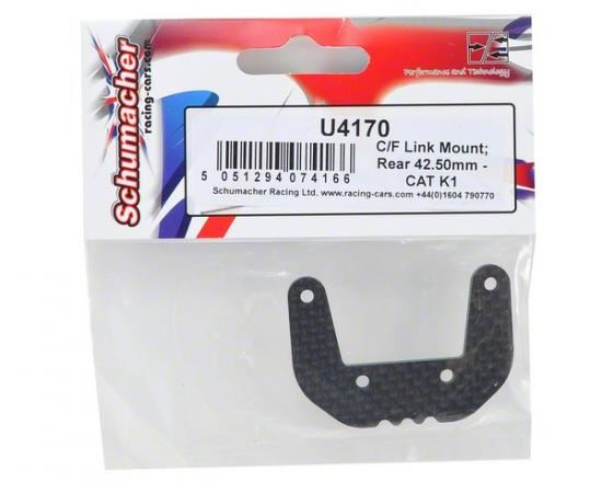 Schumacher C/F Link Mount; Rear 42.50mm - CAT K1