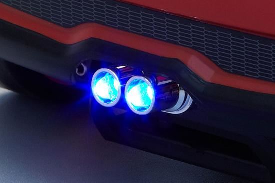 KILLERBODY CHROME DOUBLE EXHAUST PIPE W/O LED