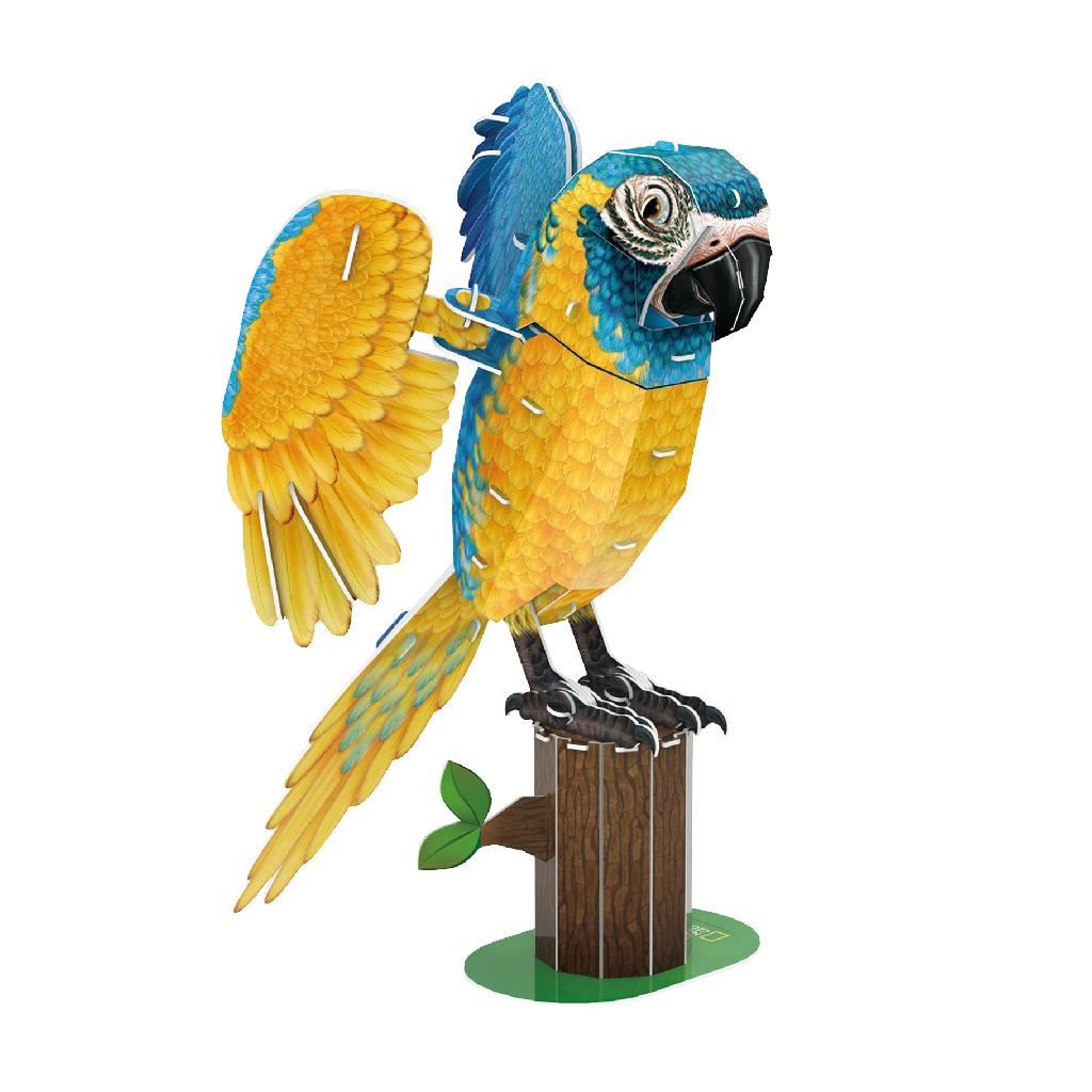 Cubicfun Blue-Throated Macaw (94 Pieces)