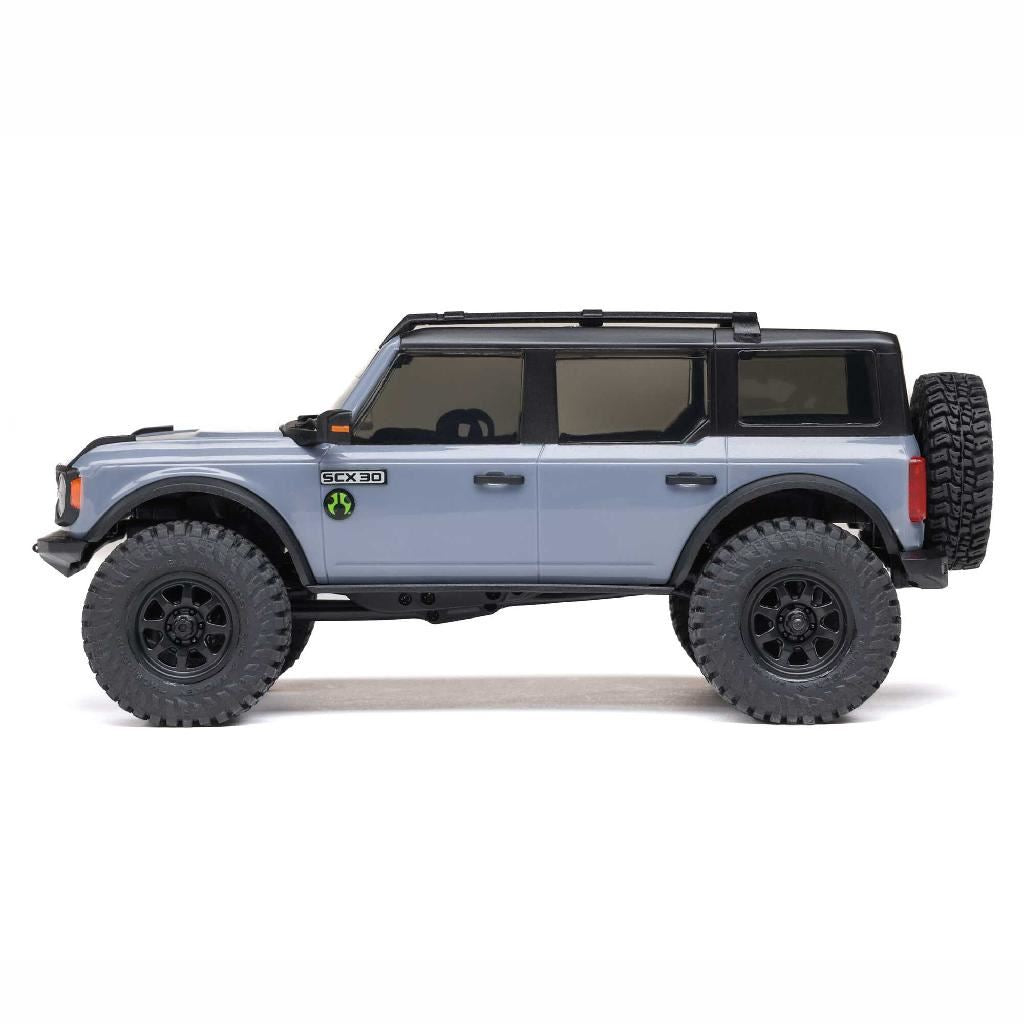Axial 1/30 Scx30 Ford Bronco 4X4 Rtr Rock Crawler Grey