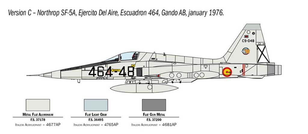 Italeri F-5A Freedom Fighter