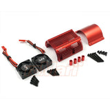 Yeah Racing Heat Sink with Twin Tornado High Speed Fans sets for 1:8 Motors