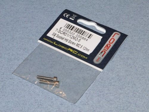 RACTIVE SS Socket Hd Screw M2.5 12mm Pk2
