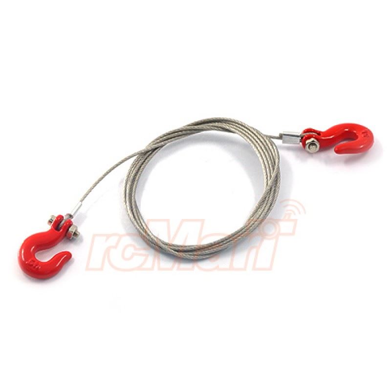 Yeah Racing 1/10 RC Rock Crawler Accessories Steel Wire Rope With Hook