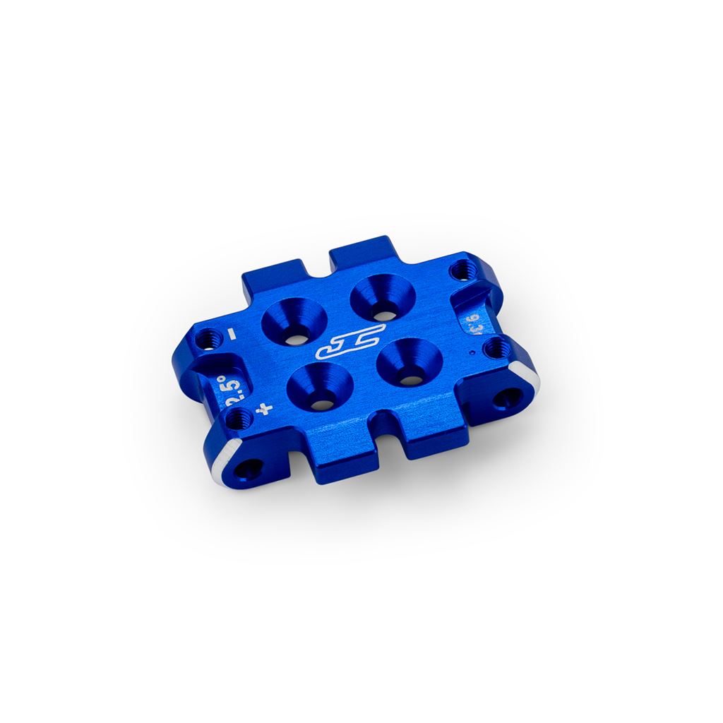 Rc10B7 Front Bulkhead 2.5 Deg (9.3G) Alloy - Blue