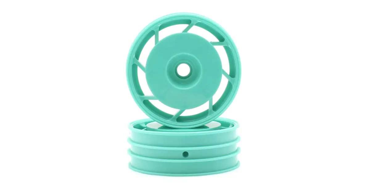 Kyosho 1:10 Ultima Front Wheels 8D 50Mm (2) - Peppermint Green