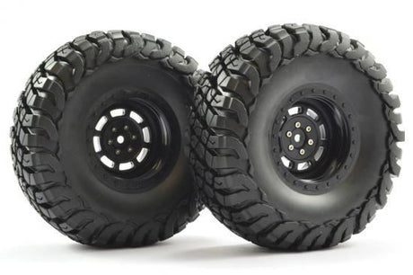 FASTRAX 1:10 CRAWLER GRANITE 2.2 SCALE WHEEL &#248;140MM TYRE (BLACK)