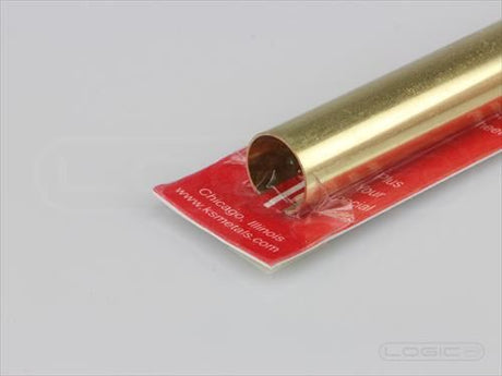 KS 12" Round Brass Tube 9/16" (Pk1) .014 Wall