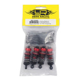 Yeah Racing Aluminum Big Bore Go 55mm Damper Set 4pcs for 1/10 RC Touring Car Red