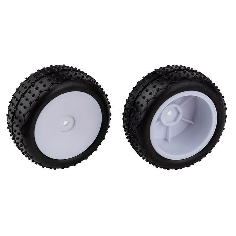 TEAM ASSOCIATED REFLEX 14 WIDE MINI PIN TYRES - MOUNTED WHITE