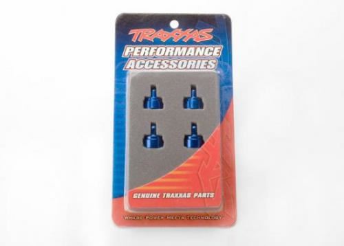 TRAXXAS Shock caps, aluminium (blue-anodised) (4) (Ultra Shocks)