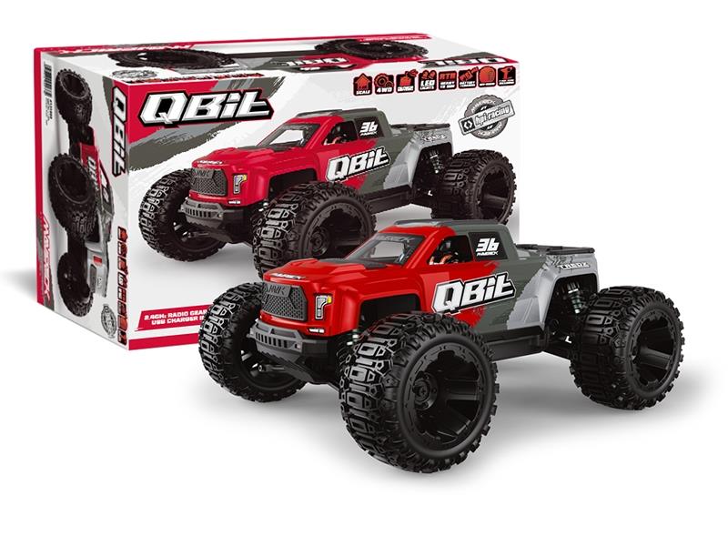 Maverick Qbit MT 1/16th Monster Truck - Red