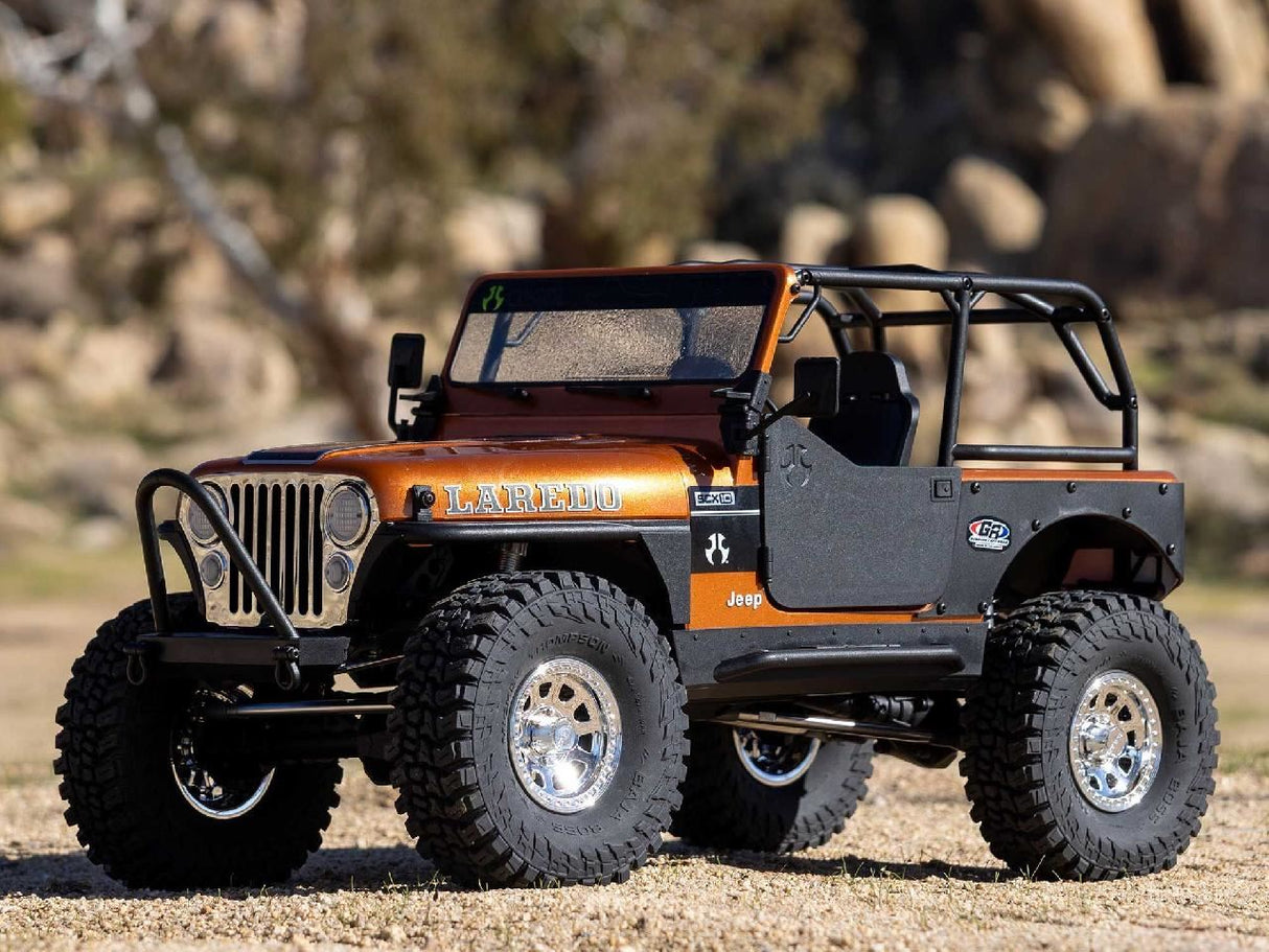 Axial 1/10 Scx10 Iii Jeep Cj-7 4X4 Rtr Rock Crawler, Copper