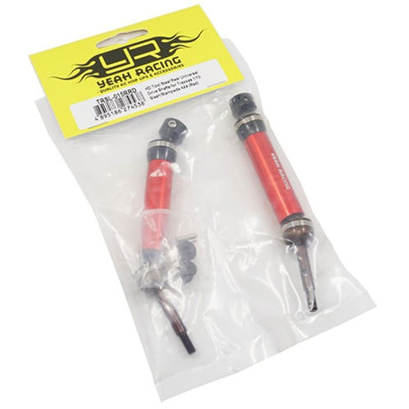Yeah Racing HD Tool Steel Rear Universal Drive Shafts for Traxxas 1/10 Slash Stampede 4X4 Red