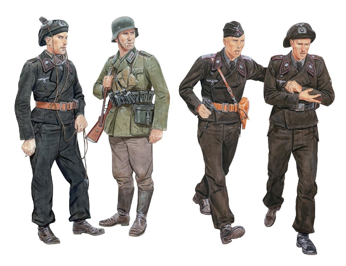 Dragon Ghost Division Tank Crew (Blitzkrieg 1940) 4 Figures