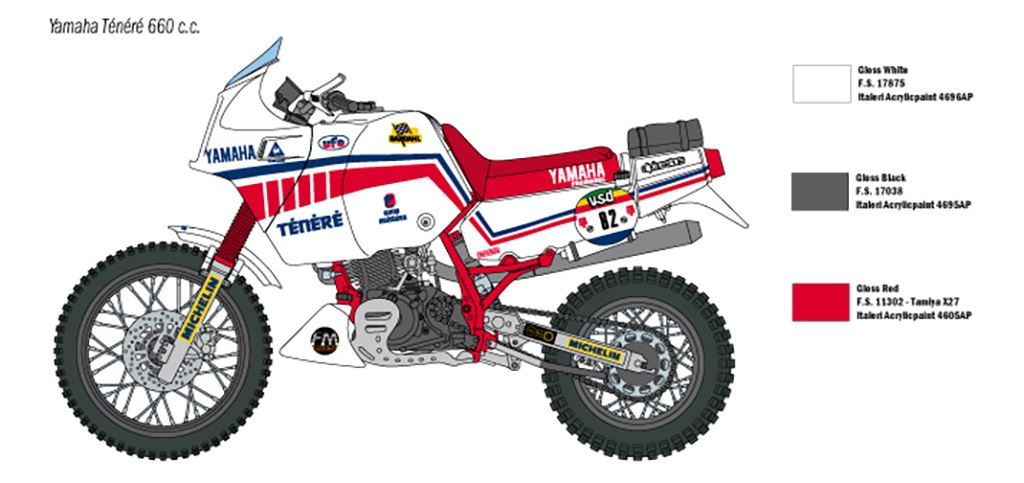 Italeri Yamaha Tenerè 660 cc 1986