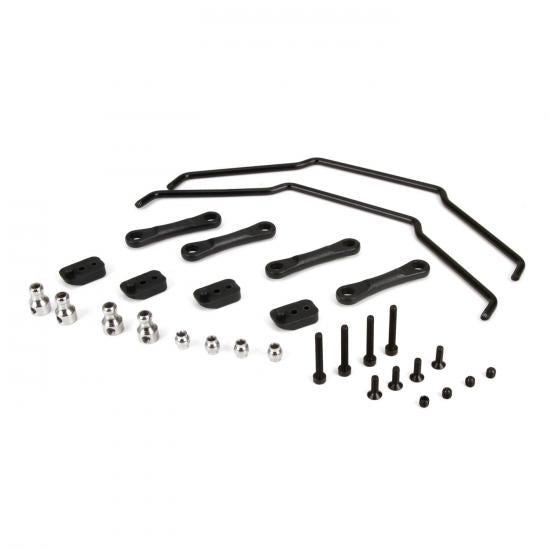 Losi Front & Rear Sway Bar Kit: 1:5 4wd DBXL (Losi254013)