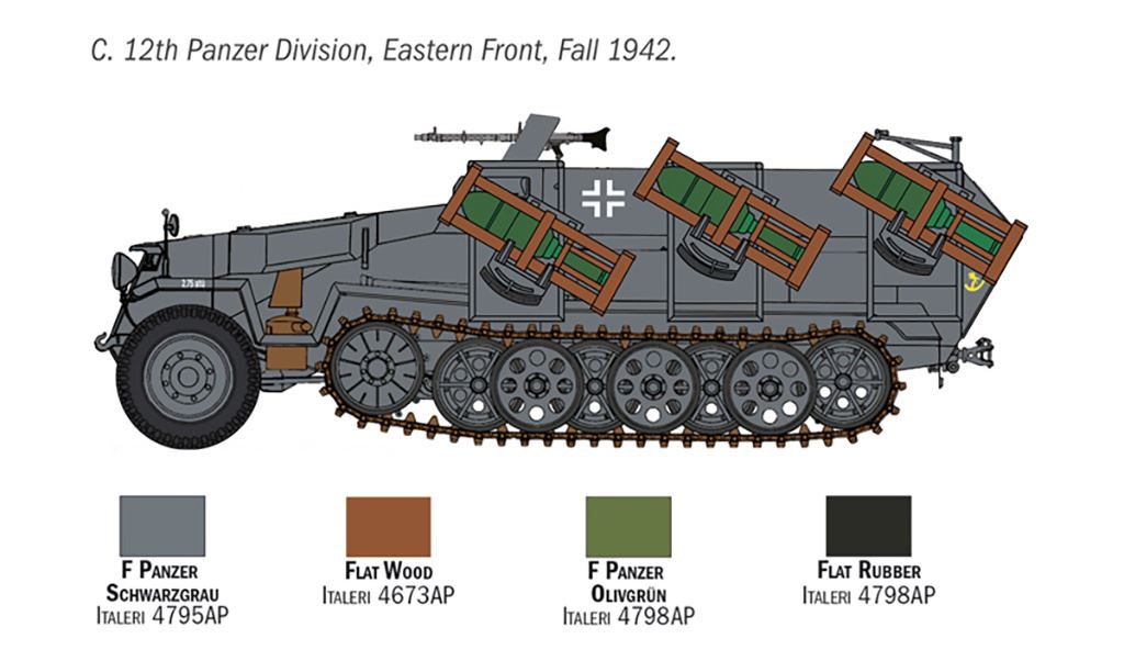 Italeri Sd.Kfz. 251/1 Stuka zu Fuss