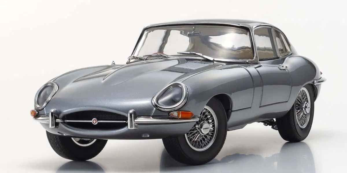 Kyosho 1:18 Jaguar E-Type 3.8L Coupe Mk1 1961 Gun Metal