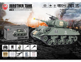 Brother Tank Rc Tank 1 18 Usa M4A3 Sherman Green