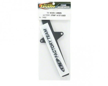 Team Associated T4 Woven Carbon Fibre Batt Strap w/Sticker