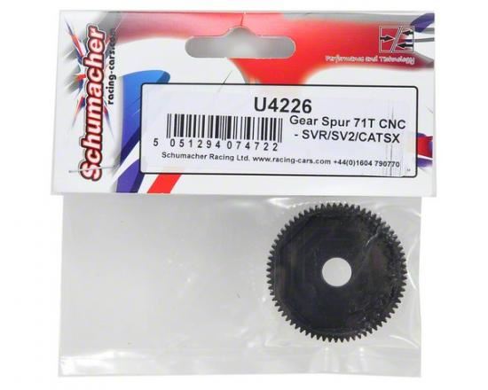 Schumacher Gear; CNC 71T Spur - Slipper