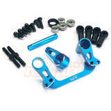 Yeah Racing Aluminum Bearing Supported Steering Rack Blue For Tamiya CC01