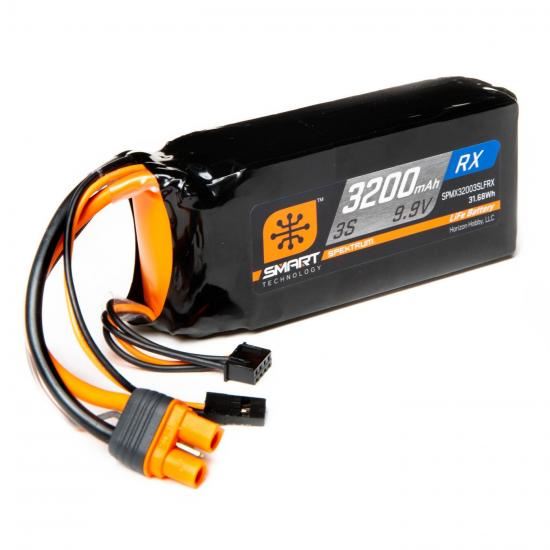 Spektrum 3200mAh 3S 9.9V Smart LiFe ECU Battery IC3