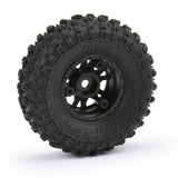 Proline 1/24 Hyrax Front/Rear 1.0In Tires Mounted 7mm Black Impulse (