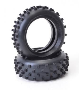 Schumacher Block Front Tyres - Yellow - Cat - 1 Pair