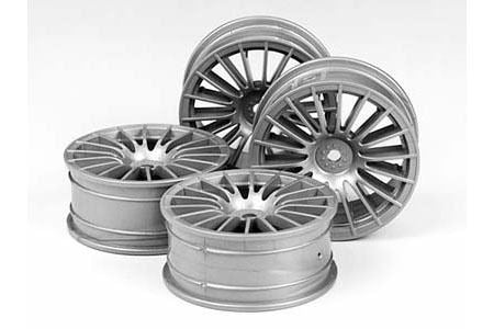 Tamiya Medium Narrow 18 Spoke Wheels'Clr'